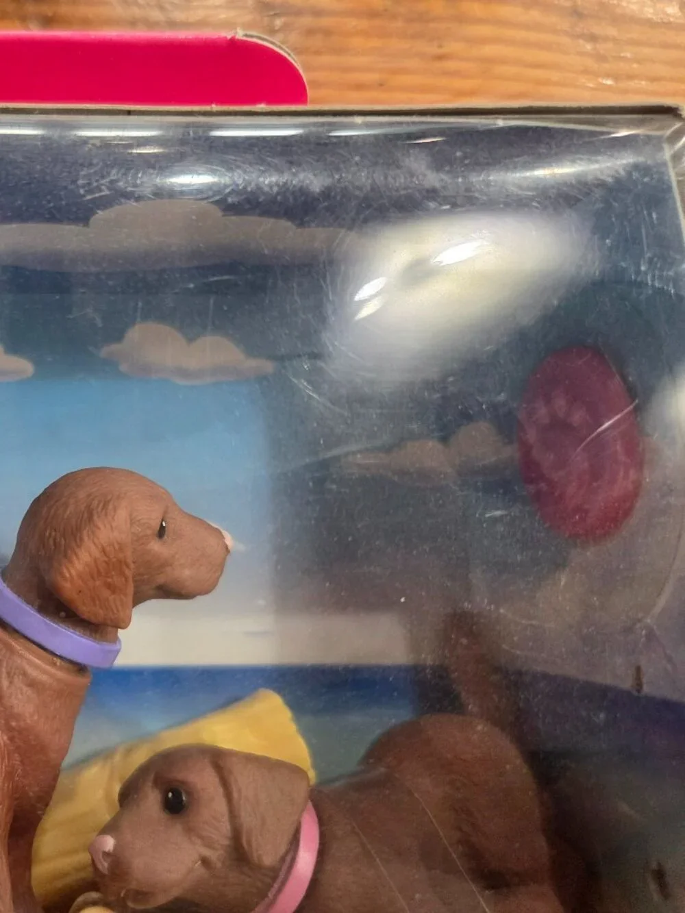 Mattel Barbie Bobbin' Bow-Wows Chocolate Lab Pups #67388 Bobble Heads New Sealed
